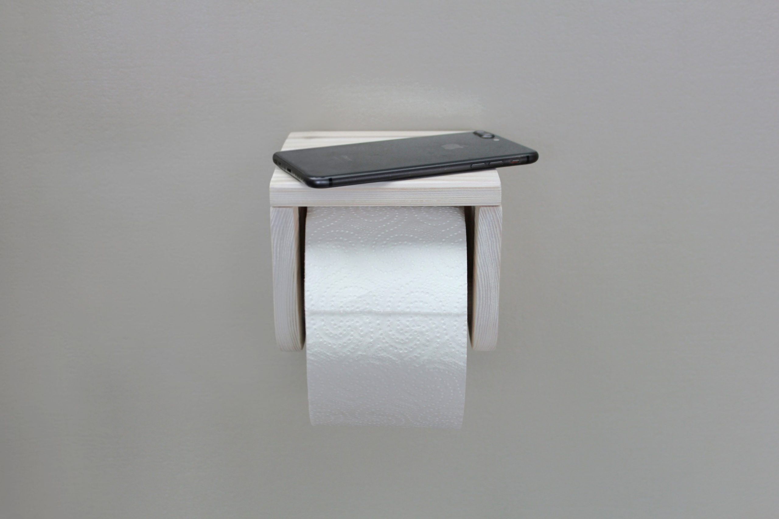 Pine Toilet Roll Holder Mega - White - Image 4