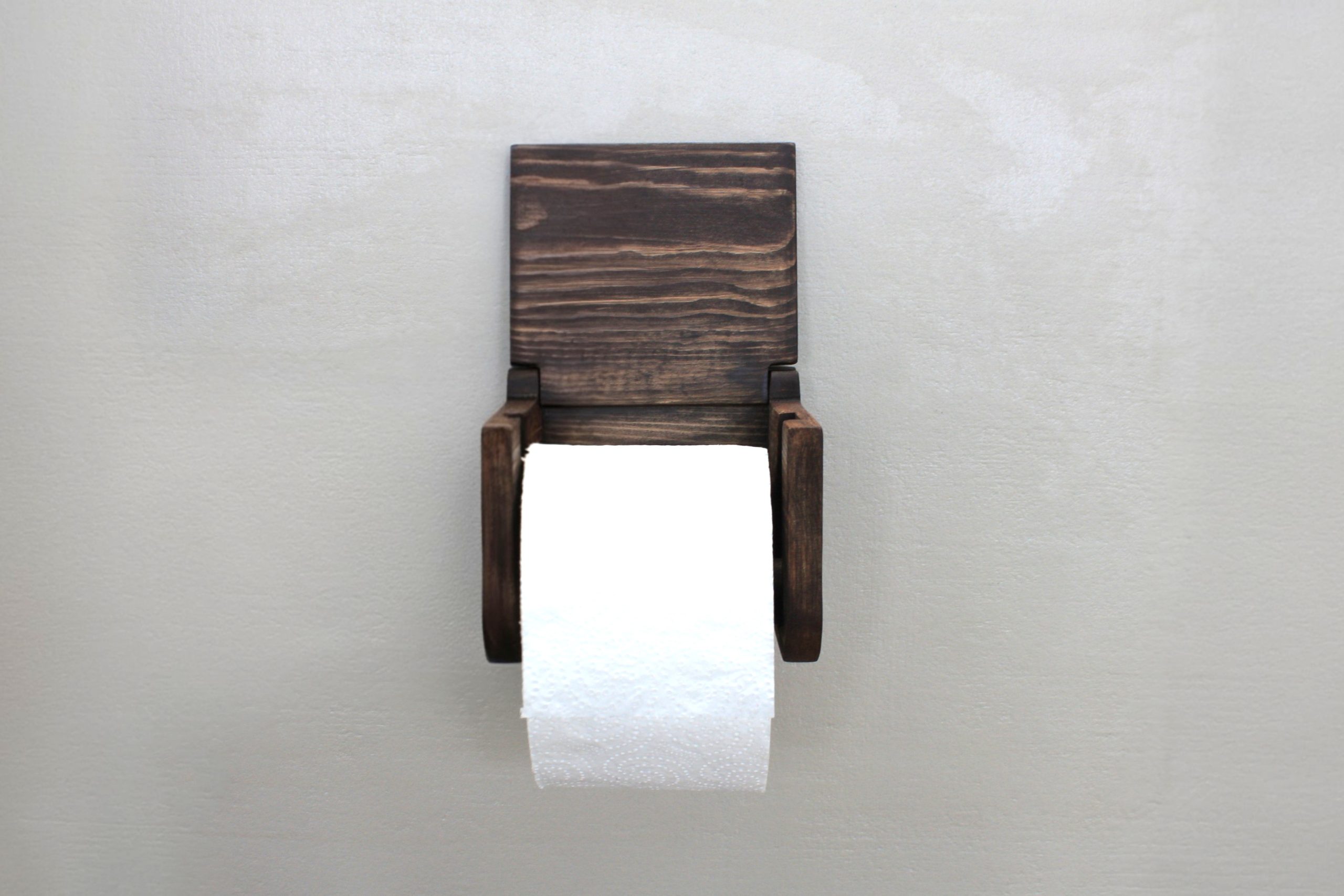 Pine Toilet Roll Holder Mega - Chocolate - Image 4