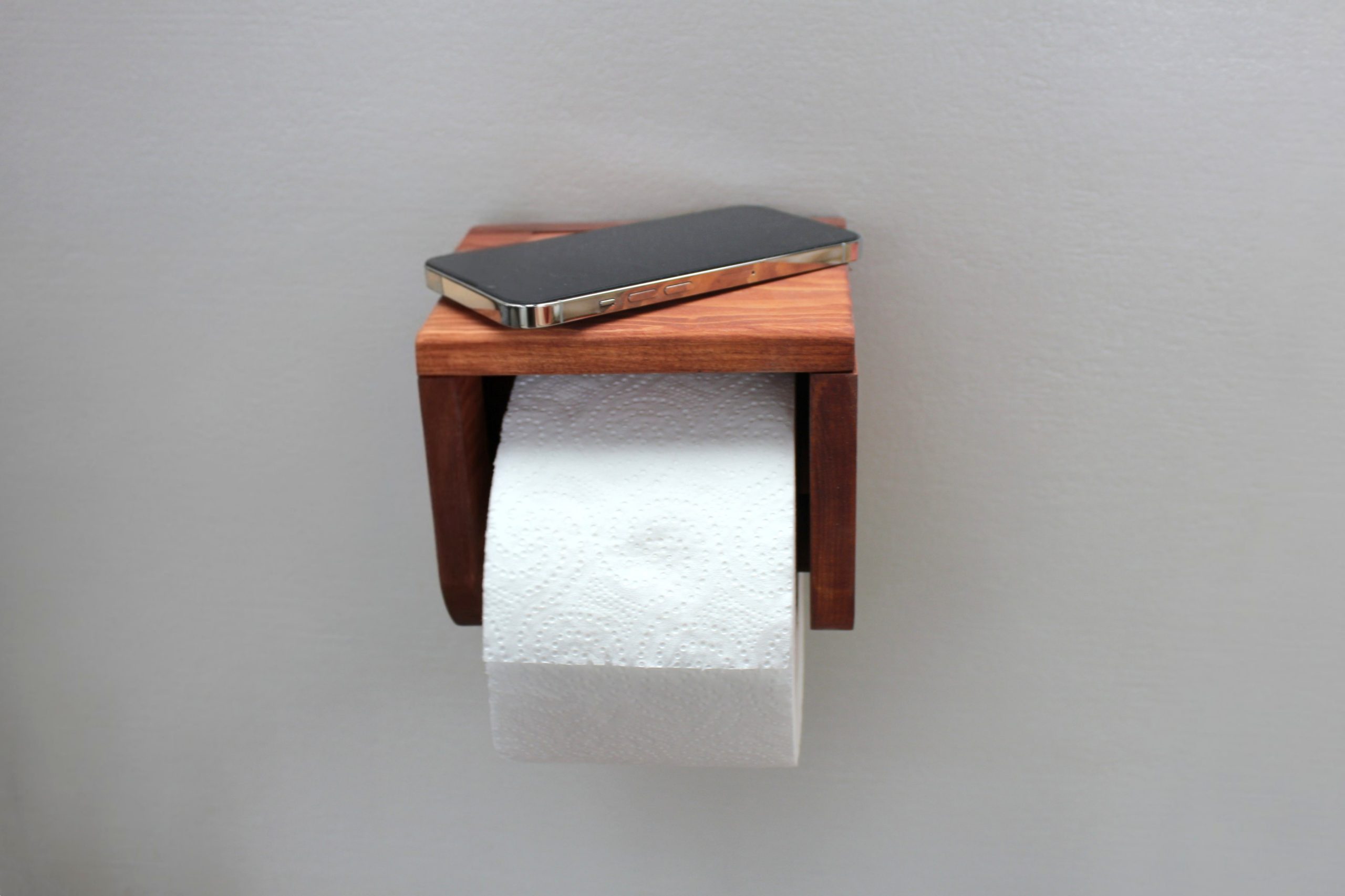Pine Toilet Roll Holder Mega - Golden Brown - Image 2