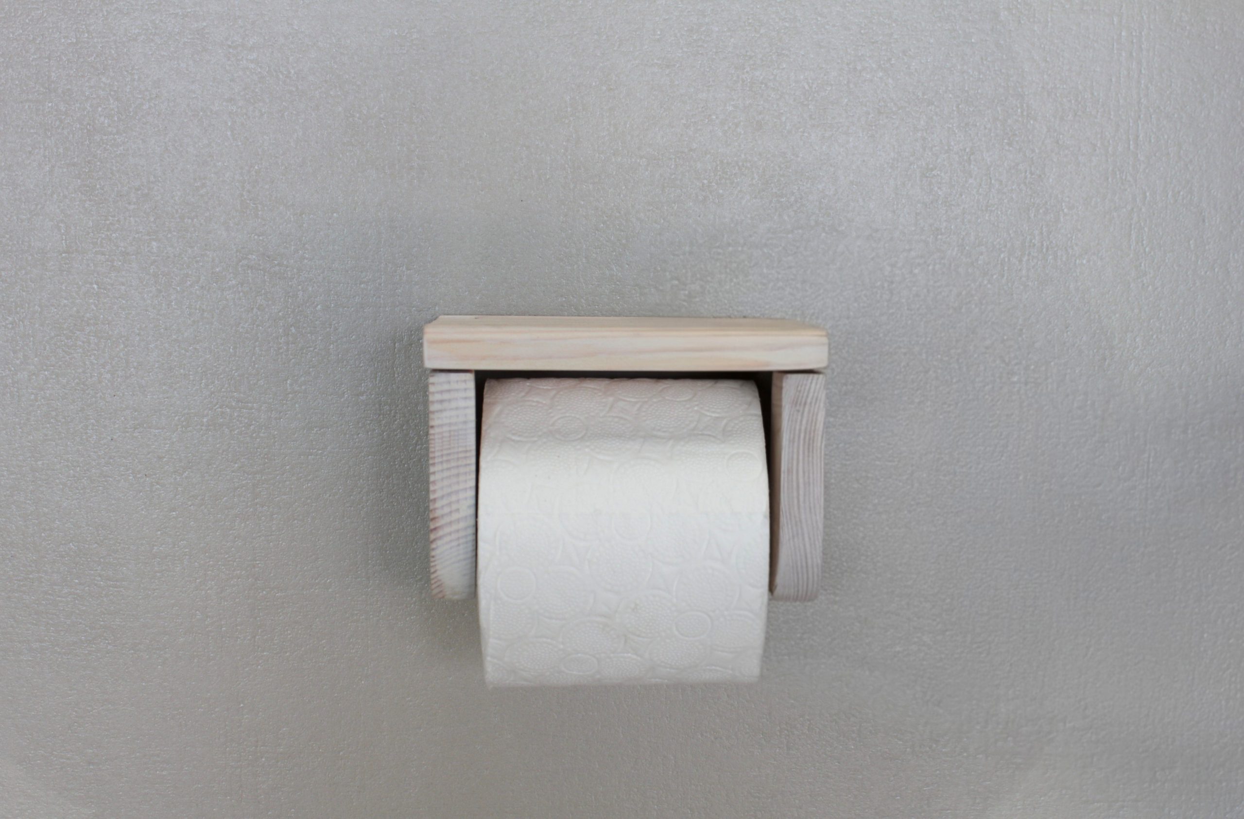 Pine Toilet Roll Holder - White - Image 6