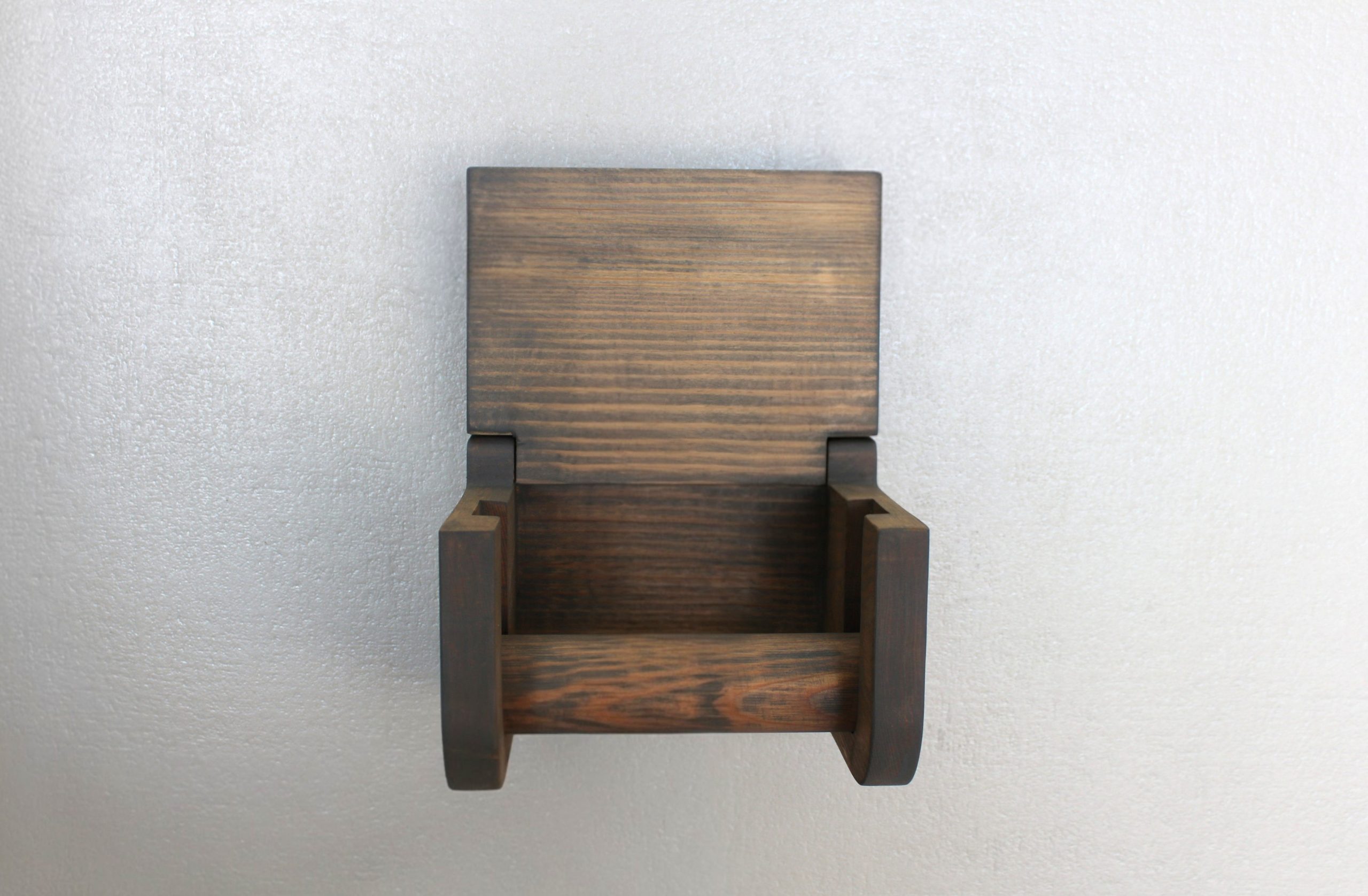 Pine Toilet Roll Holder - Grey - Image 7