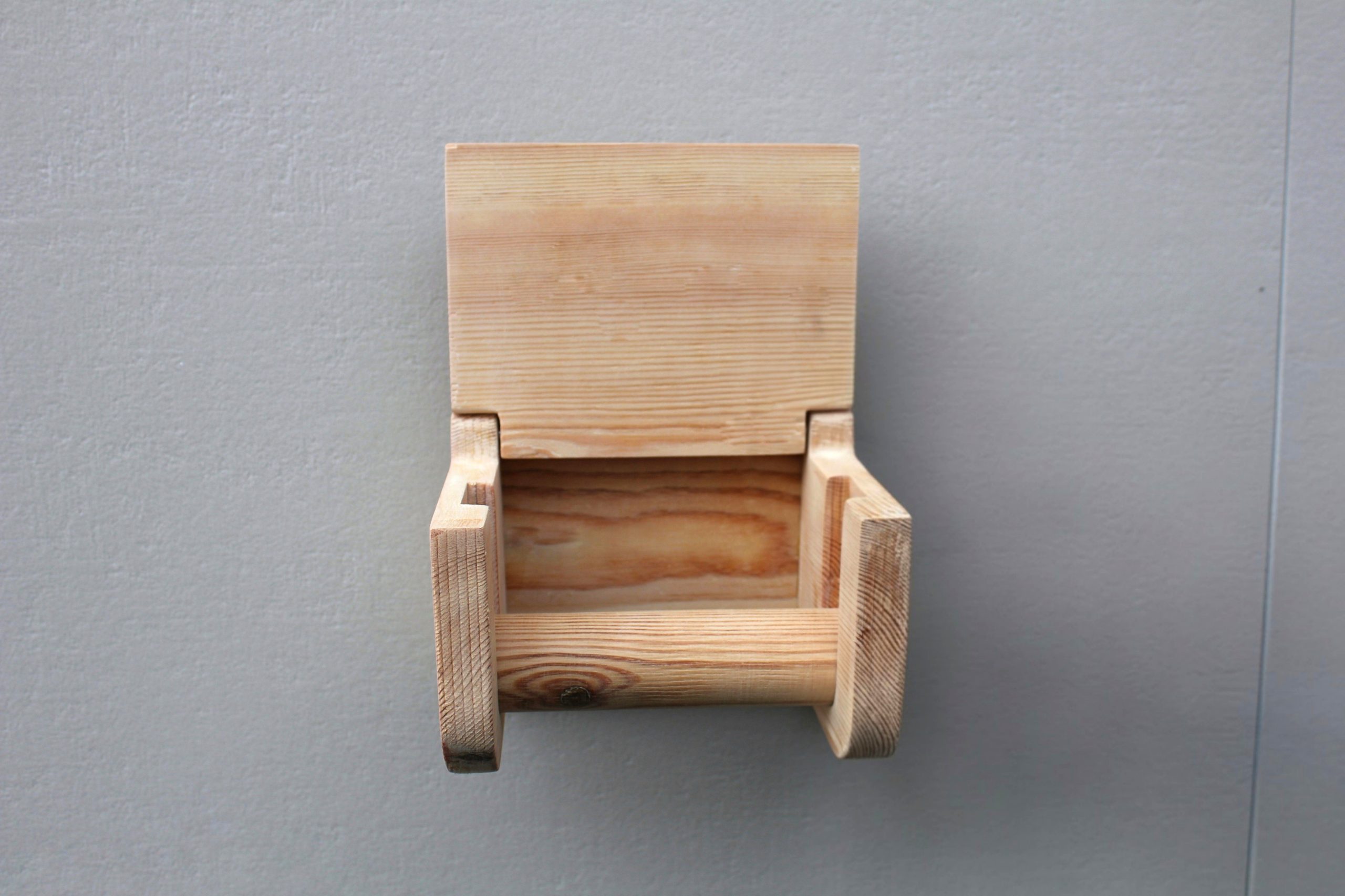 Pine Toilet Roll Holder - Unfinished - Image 4
