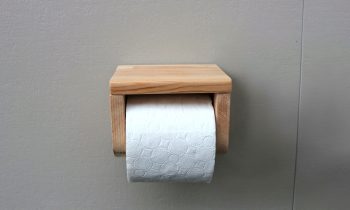 wooden toilet roll holder